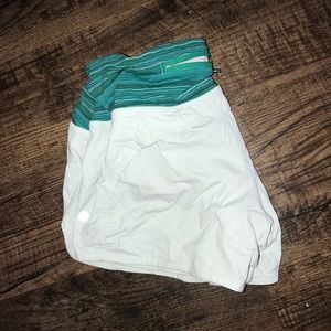 LULULEMON RUN TIME SHORTS 4” Mint green color!